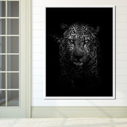 Leopard Black & White - Johanjjf - NicheCanvas