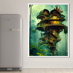 Magical Dr Seuss Tree House - Johanjjf - NicheCanvas