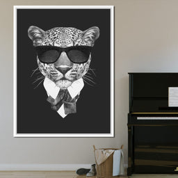 Dressed Up Leopard - NicheCanvas