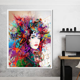 Psychedelic Portrait - NicheCanvas