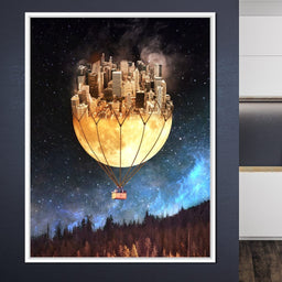 Moon Town - Natacha Einat - NicheCanvas