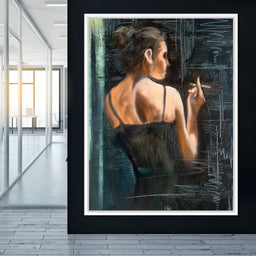 Smoking Woman - NicheCanvas