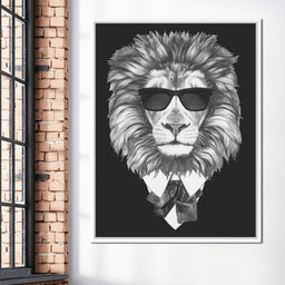 Dressed Up Lion - NicheCanvas