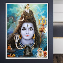 Lord Shiva Portrait - NicheCanvas