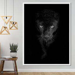 Black and White Panther - NicheCanvas