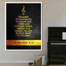 Ephesians 5:19 - ABConcepts - NicheCanvas