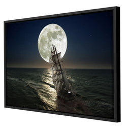 Sailing Under the Giant Moon