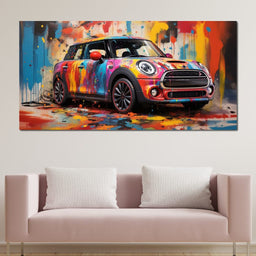 Mini Coop - RiderArt - NicheCanvas