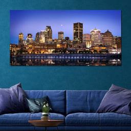 Montreal Skyline - NicheCanvas