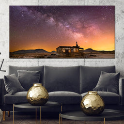 Shepherd Hut Desert Night - NicheCanvas