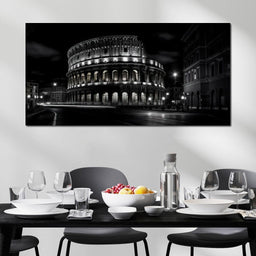 Rome Colosseum at Night - NicheCanvas