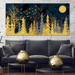 Golden Moonlight - NicheCanvas