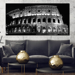 Colosseum at Night Time - NicheCanvas