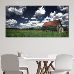 Old Barn in the Field - NicheCanvas