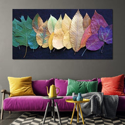 Colorful Leaves - NicheCanvas