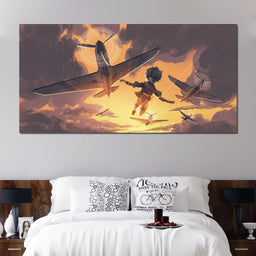 The Boy Flying - NicheCanvas