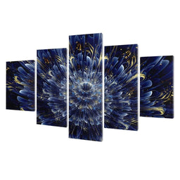 Infinite Blue Flower | NicheCanvas