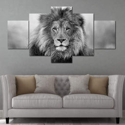 Black And White Lion