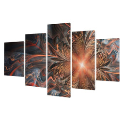 Dark Orange Fractal Flower