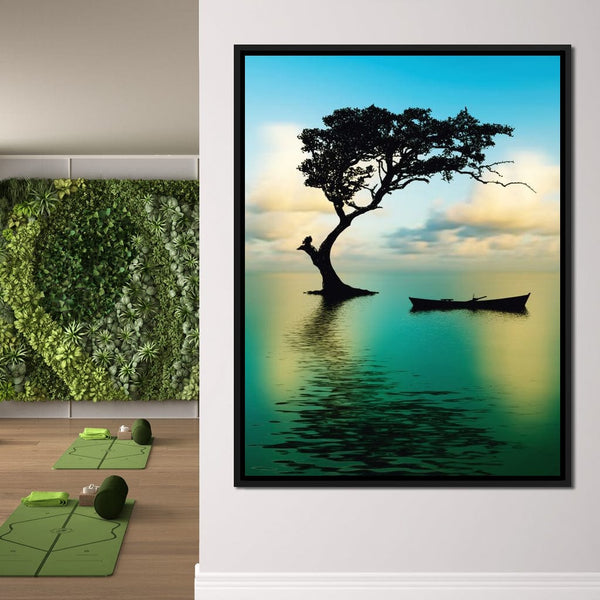 Cyan Tree | NicheCanvas
