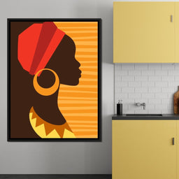 African Woman Profile - NicheCanvas