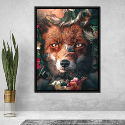 Floral Fox - Zenzdesign - NicheCanvas