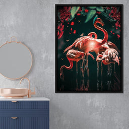Glowing Flamingo - Zenzdesign - NicheCanvas
