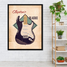 Eric Clapton's Blackie Guitar Retro - Abraham Szomor - NicheCanvas