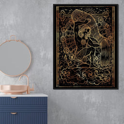 Zodiac sign Aquarius - NicheCanvas