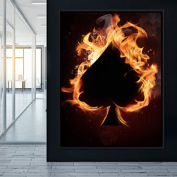 Spade on Fire - NicheCanvas