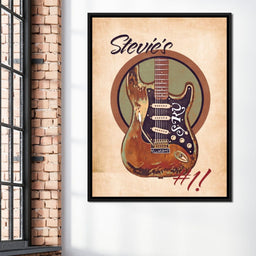 Stevie Ray Vaughan's Guitar Retro - Abraham Szomor - NicheCanvas