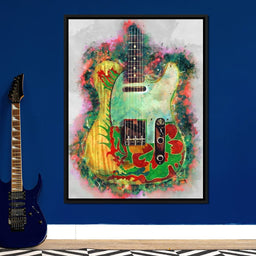 Jimmy Page's Guitar - Abraham Szomor - NicheCanvas