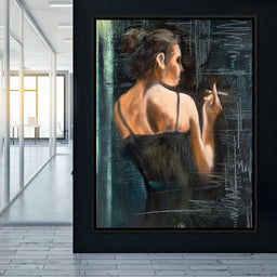 Smoking Woman - NicheCanvas