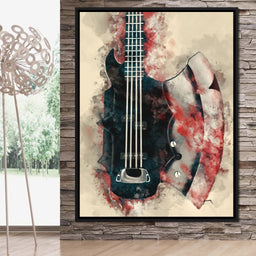 The Demon's Axe Bass Guitar - Abraham Szomor - NicheCanvas