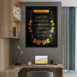 Matthew 6:33 - ABConcepts - NicheCanvas