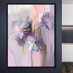 Purple Daisies - NicheCanvas