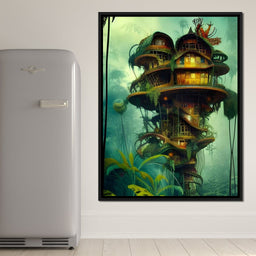 Magical Dr Seuss Tree House - Johanjjf - NicheCanvas