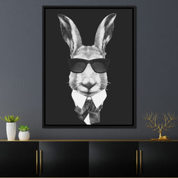 Dressed Up Rabbit - NicheCanvas