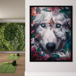 Floral Wolf - Zenzdesign - NicheCanvas