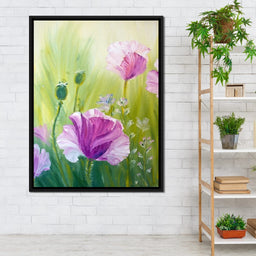 Purple Poppies - NicheCanvas