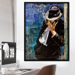 Smoking Man - NicheCanvas