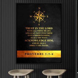 Proverbs 3:5-6 - ABConcepts - NicheCanvas