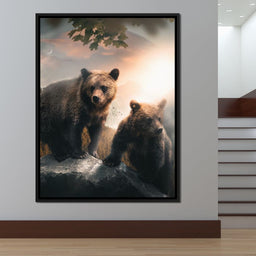 Sunset Bears - Zenzdesign - NicheCanvas