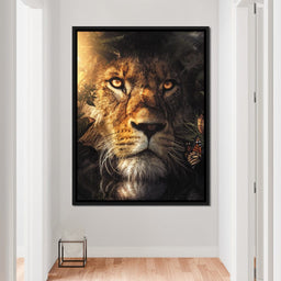 Lion Hiding - Zenzdesign - NicheCanvas