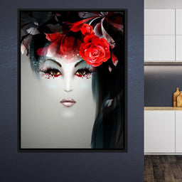 Geisha Portrait - NicheCanvas