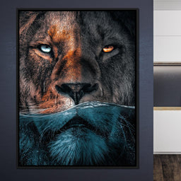 Diving Lion - Zenzdesign - NicheCanvas