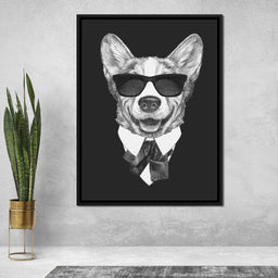 Dressed Up Corgi - NicheCanvas