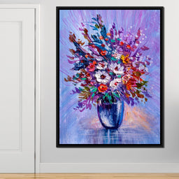 Multicolored Flowers Bouquet - NicheCanvas