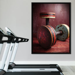 Rusty Dumbbells - NicheCanvas