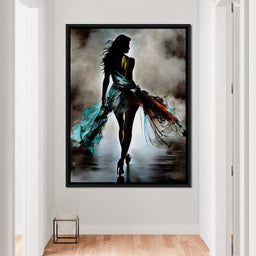 Female Portrait Paint Splash 040 - Johanjjf - NicheCanvas